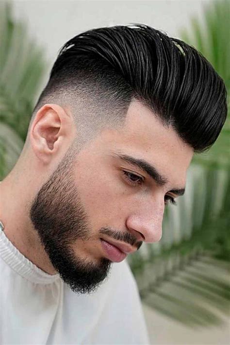 slick back mid fade|best haircut for sliced back.